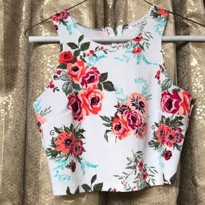 Floral crop top